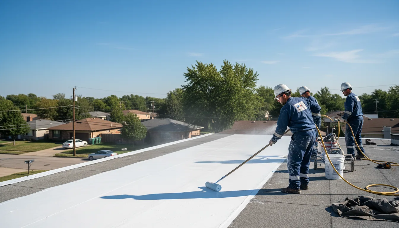 Commercial roof coating in Bristow, VA near me